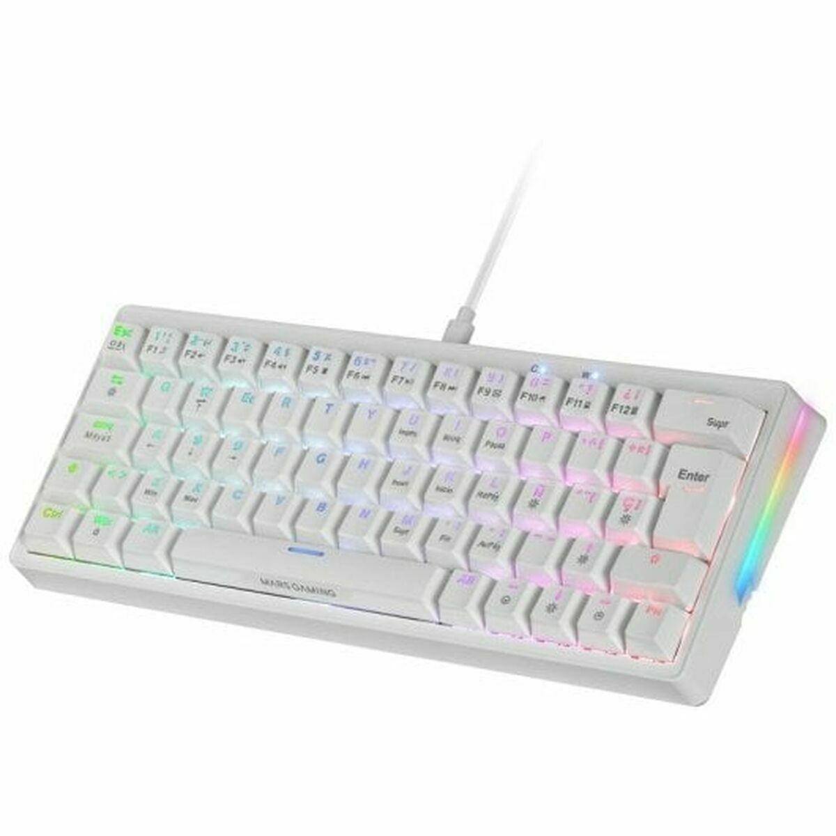 Gaming Keyboard Mars Gaming MKMINIPROWBES White Spanish Qwerty-3
