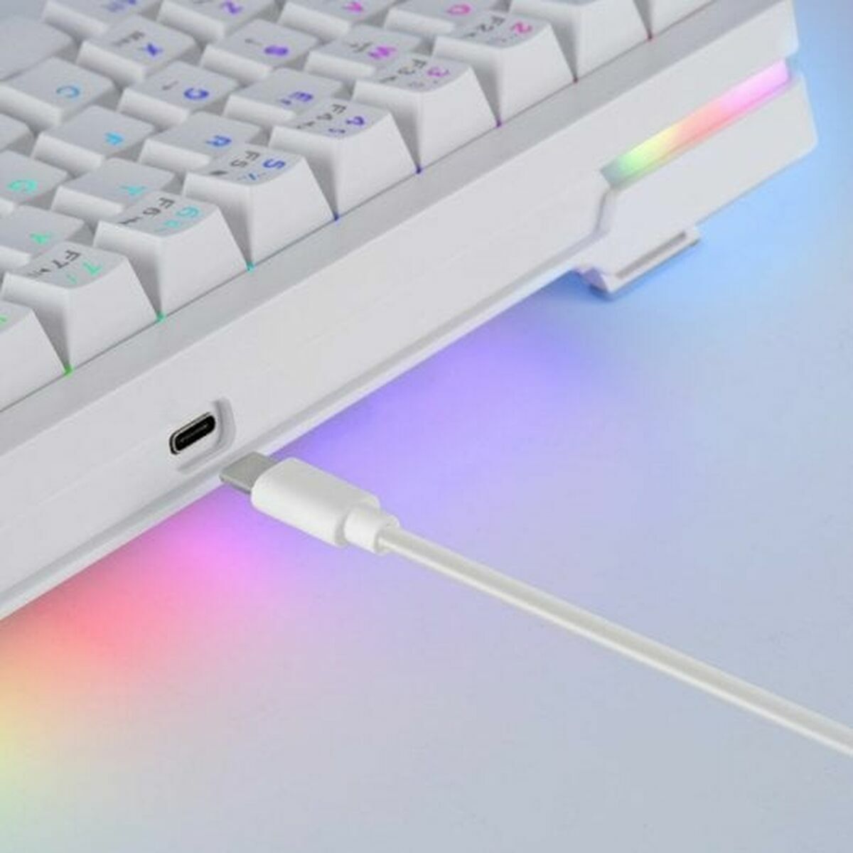 Gaming Keyboard Mars Gaming MKMINIPROWBES White Spanish Qwerty-1