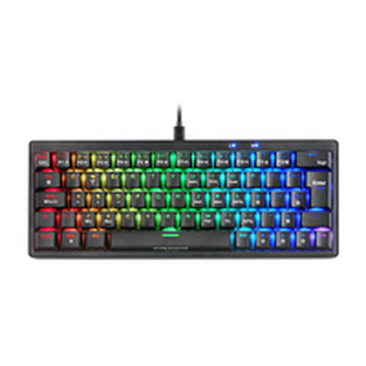 Gaming Keyboard Mars Gaming MKMINIPROYES Qwerty US Black-14