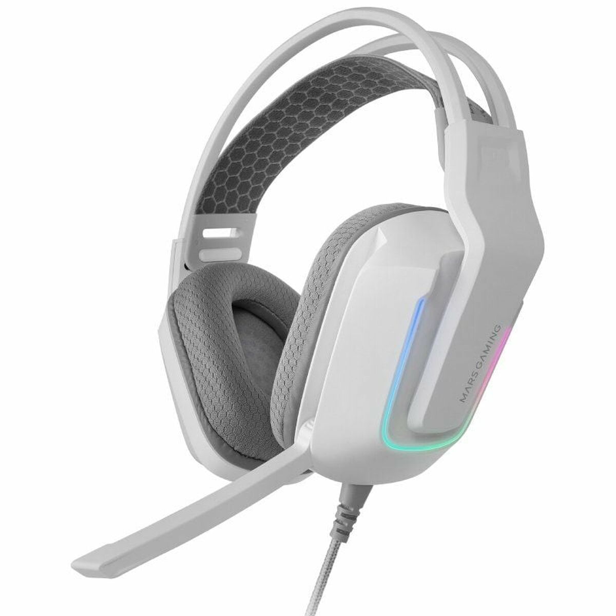 Gaming Headset with Microphone Mars Gaming MH-Strike White-0